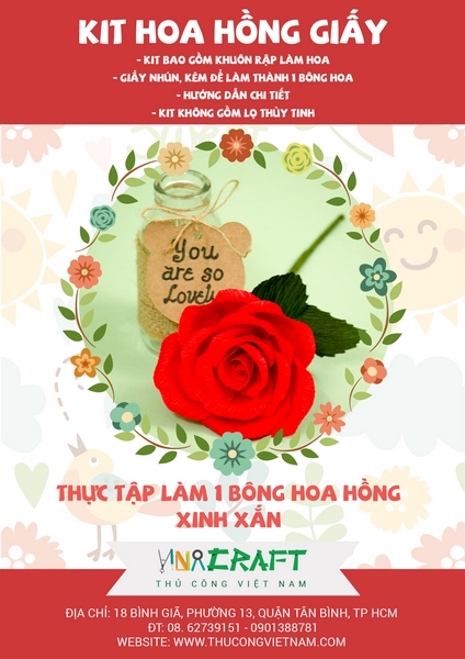 Bộ kit hoa hồng giấy